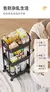Multi-camada carrinho rack cozinha piso quarto bebê lanches móvel banheiro rac - comprar online