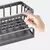 Cozinha pia dreno rack organizador, plástico ABS, sabão, esponja, pano de prat - loja online