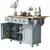 mesa de ilhas de cozinha, ilha de cozinha com folha suspensa, ilha de cozinha de