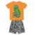 Conjunto Fakini Dino Skate amarelo
