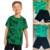 Conjunto Fakini infantil menino Dino verde