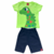 Conjunto infantil bebê menino Dino verde - ref 7402