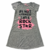 Vestido infantil Duduka rock star cinza