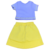 Conjunto Fakini cropped lilas e short saia - comprar online