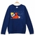 Blusa Moletom Infantil Brandili Naruto Bolso Canguru - Azul Escuro