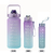 KIT 3 GARRAFAS 2Litros 900ml 300ml Squeeze Frases Motivadoras Adesivos 2D 3D