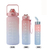KIT 3 GARRAFAS 2Litros 900ml 300ml Squeeze Frases Motivadoras Adesivos 2D 3D - chacalstore