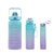 KIT 3 GARRAFAS 2Litros 900ml 300ml Squeeze Frases Motivadoras Adesivos 2D 3D