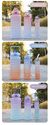 Imagem do KIT 3 GARRAFAS 2Litros 900ml 300ml Squeeze Frases Motivadoras Adesivos 2D 3D