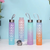 KIT 3 GARRAFAS 2Litros 900ml 300ml Squeeze Frases Motivadoras Adesivos 2D 3D - loja online