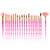 Kit 20 Pinceis Diamond Transparente De Maquiagem Make-UP Brilhante Kit De Cosmética - comprar online