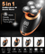 IPX7 Barbeador elétrico impermeável para homens, aparelho de pêlos de barba r - chacalstore