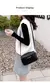 Bolsa mensageiro para mulheres tendência lingge de ombro moda corrente crossbody - loja online