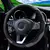 Capa de couro para volante de carro fibra de carbono PU sem anel interno - loja online