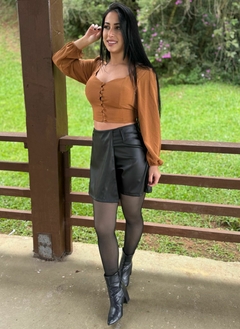 CROPPED MANGA LONGA na internet