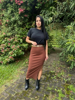 SAIA MIDI CANELADA - loja online