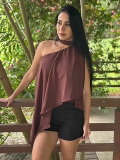 BLUSA BOHO ASSIMÉTRICA - BKR STORE