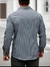 Camisa de hombres con estampado de rayas color gris - comprar en línea