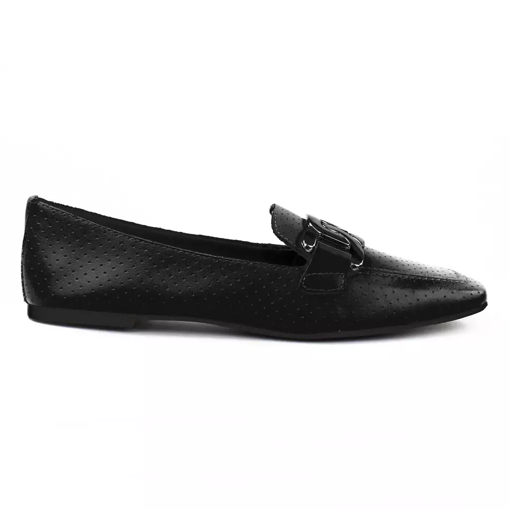 Mocassim couro preto