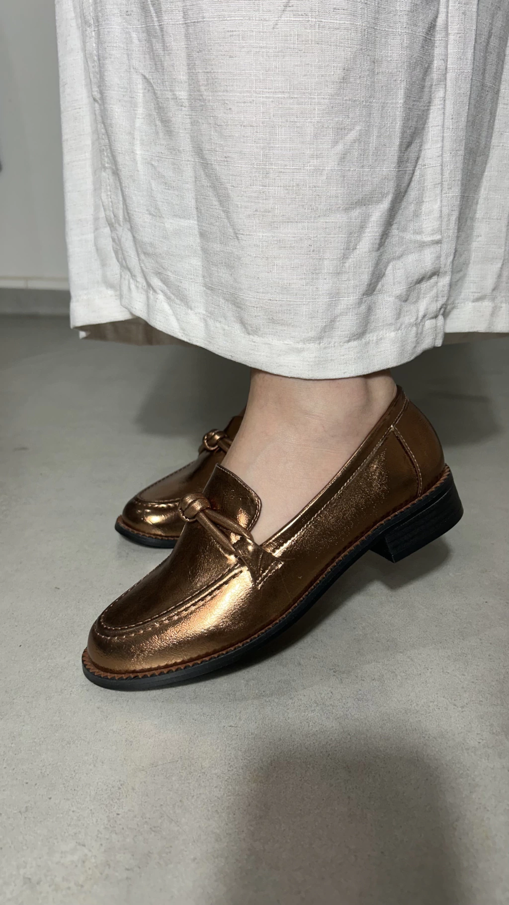 Mocassim Loafer Lari Bronze