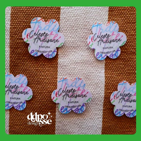 Stickers de flor x50u.