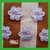 Stickers de flor x50u.
