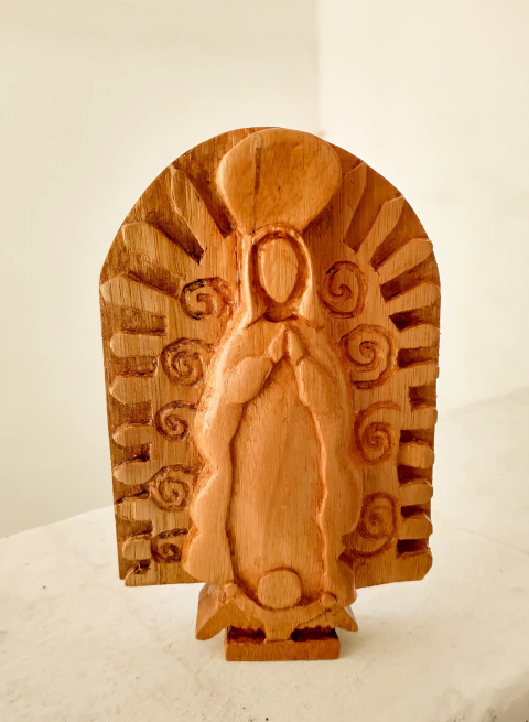 Imagen tallada Virgen de Guadalupe de Santa Fe (Por Encargue) - comprar online