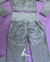 Conjunto Seamless mangas largas Gris claro - Lindi Sport