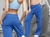 Pantalón de algodon frizado con tajo - comprar online