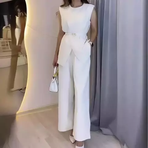 Conjunto Elegante Colete e Calça
