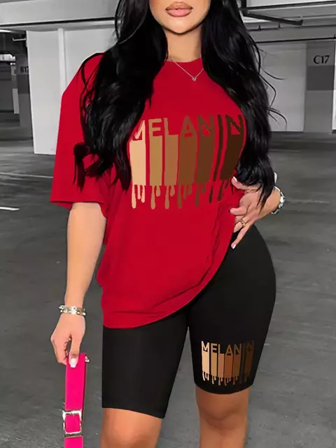 Conjunto Camiseta e Bermuda com Estampa