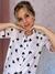 Americano Verão Corações pretos - Prin Pijamas - Fabricantes e Loja Online de Pijamas em Suede