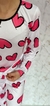 Pijama Inverno - Estampa Corações Rosas - comprar online