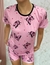 Pijama Manga - Estampa Borboleta - Prin Pijamas - Fabricantes e Loja Online de Pijamas em Suede