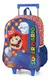 MOCHILA INFANTIL COM RODINHA SUPER MARIO BROS G VERMELHA UNI - comprar online