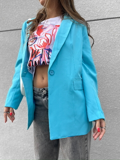 Blazer turquesa