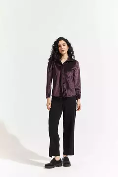 CAMISA STRIPES - PURPURA