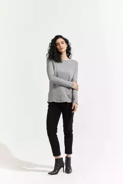 SWEATER LUREX - GRIS