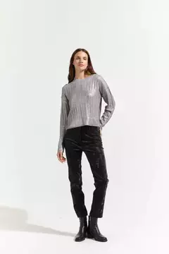 SWEATER TRENZAS FOIL - PELTRE