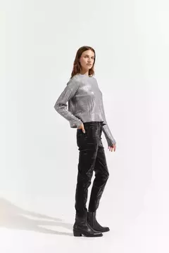 SWEATER TRENZAS FOIL - PELTRE - comprar online