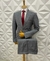 Terno Slim Principe de Gales Cinza - Poliviscose Premium - loja online