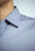 Camisa Social Cinza Claro - Xadrez Minimalista - LS Gravatas e acessórios