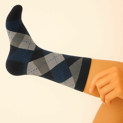 Meia Masculina Escocesa - Lupo Cano Médio