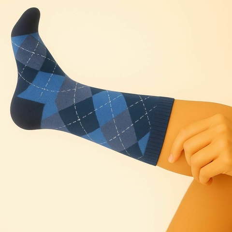 Meia Masculina Escocesa - Selene Cano Médio