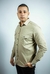 Camisa Masculina Sarja 100% Algodão - Bege
