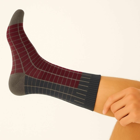 Meia Masculina Escocesa - Lupo Cano Médio