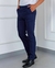 Calça Social Masculina – 100% Poliéster - Preta e Azul Marinho