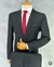 Terno Slim Poliviscose - Preto Linha Riscas de Giz - loja online