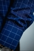 Imagem do Camisa Social Algodão Indiano - Azul Marinho Xadrez