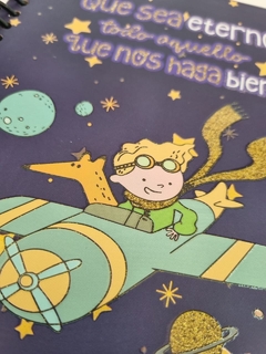 Libreta Francesa Principito Avión - Hj Ideas y Libretas